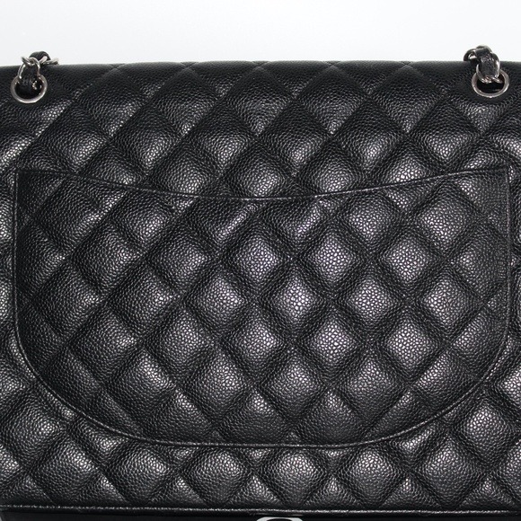 Chanel Caviar Quilted Maxi Double Flap Black - Picture 9 of 16